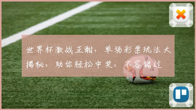 世界杯激战正酣，单场彩票玩法大揭秘，助你轻松中奖，不容错过